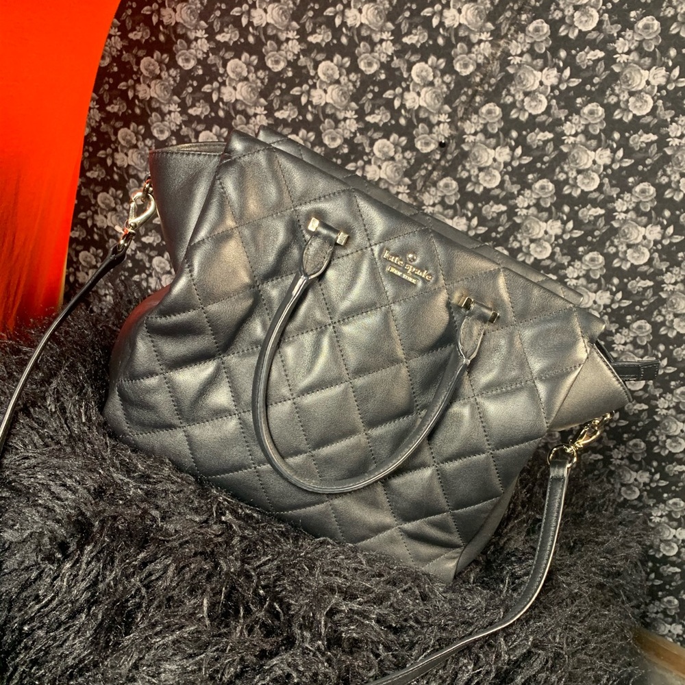 Kate Spade Emerson Place Hayden Black Quilted Bag